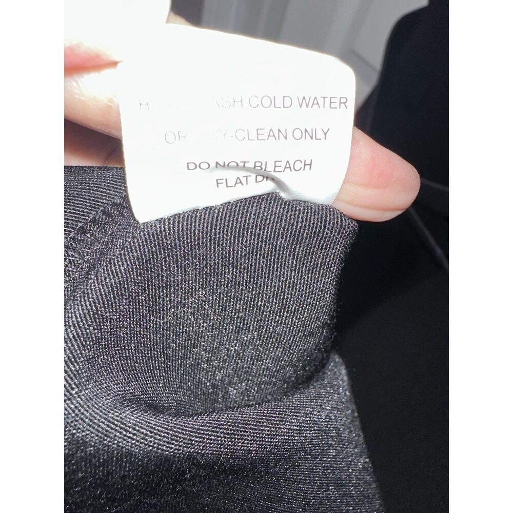 Bettie Page Black White Jazmin Pinup 50s Glam Retro Belted Dress XS - Picture 5 of 5